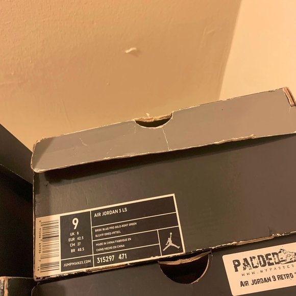 JORDAN 3 DTRT 'RARE' SIZE 9 VNDS - Picture 5 of 5